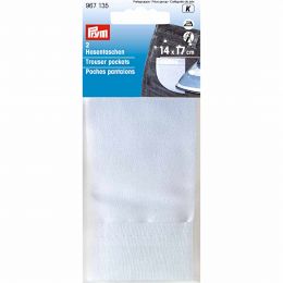 Trouser Pockets - Iron In - White | Prym