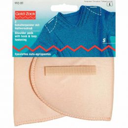 Set-In Shoulder Pads | Hook & Loop Fasten | Any Clothing | S, Flesh | Prym