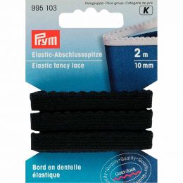 Elastic Fancy Lace, Black - 2m | Prym