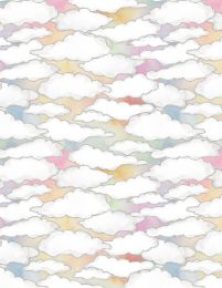 Sweet World Fabric | Clouds Multi