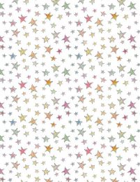 Sweet World Fabric | Stars White