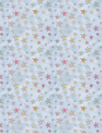 Sweet World Fabric | Stars Light Blue
