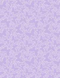 Winged Whisper Fabric | Butterfly Tonal Purple