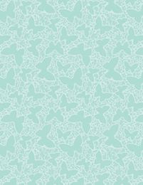 Winged Whisper Fabric | Butterfly Tonal Teal