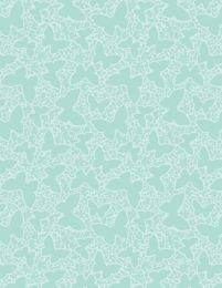Winged Whisper Fabric | Butterfly Tonal Teal