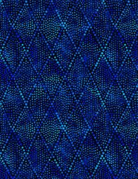 Diamond Dots Extra Wide Fabric | Blue