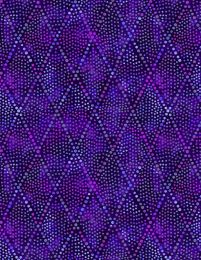 Diamond Dots Extra Wide Fabric | Purple