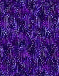 Diamond Dots Extra Wide Fabric | Purple