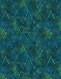 Diamond Dots Extra Wide Fabric | Teal