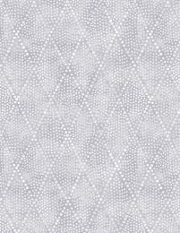 Diamond Dots Extra Wide Fabric | Silver