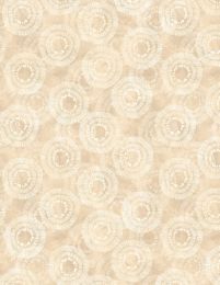 Circle Burst Extra Wide Fabric | Tan