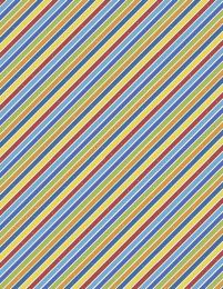 Alpha-Bots Fabric | Diagonal Stripe Multi