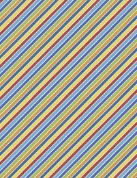 Alpha-Bots Fabric | Diagonal Stripe Multi