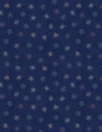 Blissful Fabric | Floral Foulard Navy