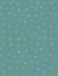 Blissful Fabric | Floral Foulard Teal
