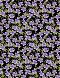 In Bloom Fabric | Small Floral Purple
