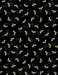 In Bloom Fabric | Bee Toss Black