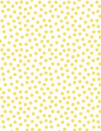 On The Dot Fabric | Yellow On White