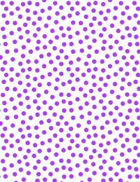 On The Dot Fabric | Purple On White