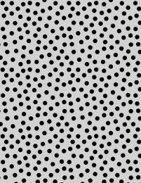 On The Dot Fabric | Black Dots On Light Grey
