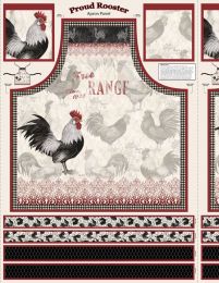 Proud Rooster Fabric | Apron Panel
