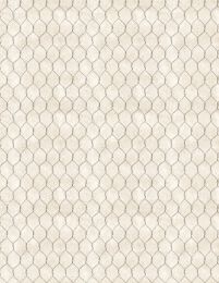 Proud Rooster Fabric | Chicken Wire Ivory