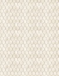 Proud Rooster Fabric | Chicken Wire Ivory