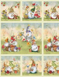 Gnome & Garden Fabric | Craft Panel