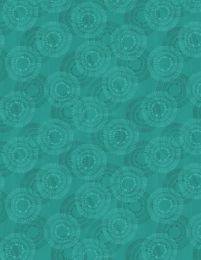 Circle Burst Fabric | Teal
