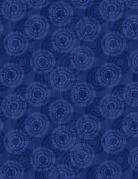 Circle Burst Fabric | Dark Royal