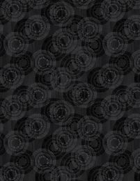 Circle Burst Fabric | Black