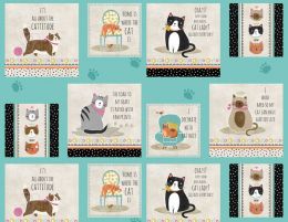 Purrfect Partners Fabric | Craft Panel