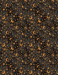 Gnome-ster Mash Fabric | Star Toss Black