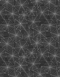 Gnome-ster Mash Fabric | Spiderwebs Black