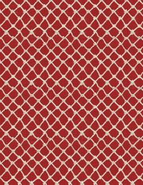At The Helm Fabric | Rope Net Red