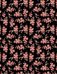 Pathways Fabric | Small Floral Black