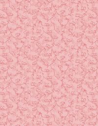 Pathways Fabric | Tonal Bell Flowers Pink