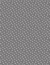 Lockwood Manor Fabric | Tiny Floral Dark Grey