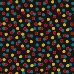 Year Of The Dragon Lewis & Irene Fabric | Black & Gold Cosmos, Metallic