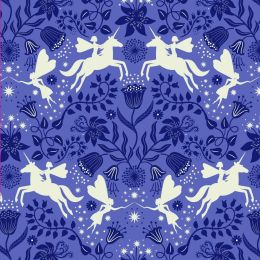Glow Fairies Lewis & Irene Fabric | Fairy Friends Magical Blue