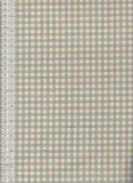 Canvas Print Fabric | Check Sage Green