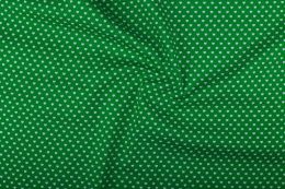 Stitch It, Cotton Print Fabric | Mini Heart Green