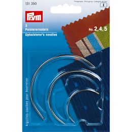 Curved Upholsterer's Needles, 2-4-5, silver col | Prym