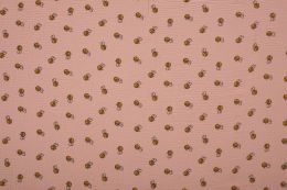 Double Gauze Baby Fabric | Bee Pale Salmon