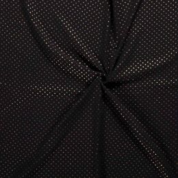 Double Gauze Baby Fabric | Gold Star Black