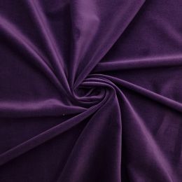 Classic Cotton Velvet Fabric | Purple