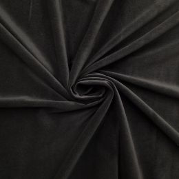 Classic Cotton Velvet Fabric | Black