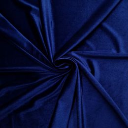 Velour Velvet Fabric | Navy