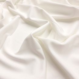 Heavy Scuba Crepe Fabric | White