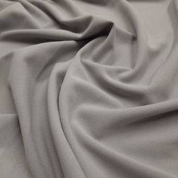 Scuba Crepe Fabric | Silver